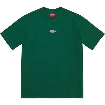 Green Supreme Oval Logo S/S Top Sweaters | Supreme 293XF